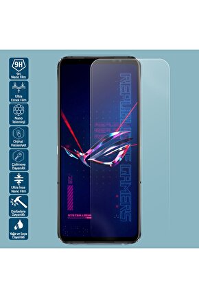 Asus ROG Phone 6 Pro Ultra Şeffaf Nano Ekran Koruyucu Film