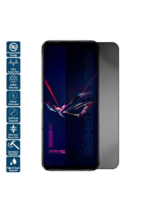 Asus ROG Phone 6D Ultimate Privacy Hayalet Nano Ekran Koruyucu Film