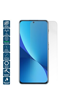 Xiaomi 12 Lite Mat Parmak İzi Bırakmayan Nano Ekran Koruyucu Film