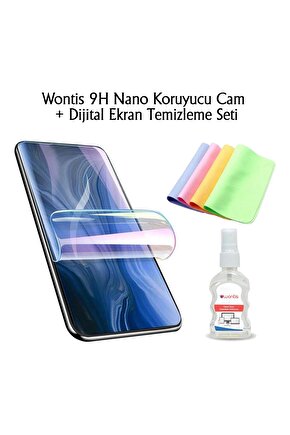 Xiaomi 12s Gerçek A+ Kırılmayan Nano Cam Film+ Dijital Ekran Temizleme Seti