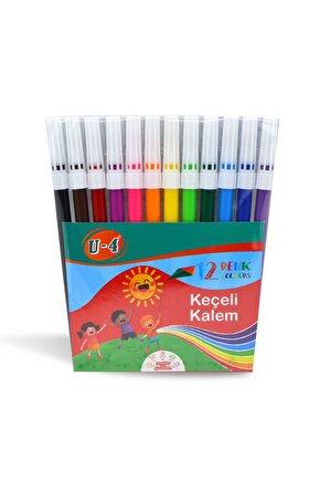 KEÇELİ KALEM U-4 12 RENK