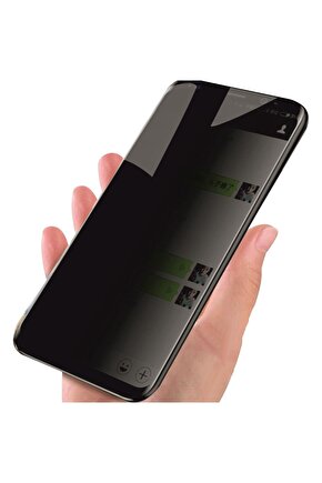 Xiaomi Mi 11 Pro Uyumlu Privacy Hayalet Cam Ekran Koruyucu Siyah