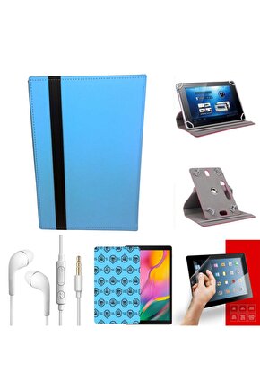 Technopc Ultrapad Tm-t10 10 Uyumlu Hd Nano Cam+ Universal Tablet Kılıfı+ Kulaklık Seti