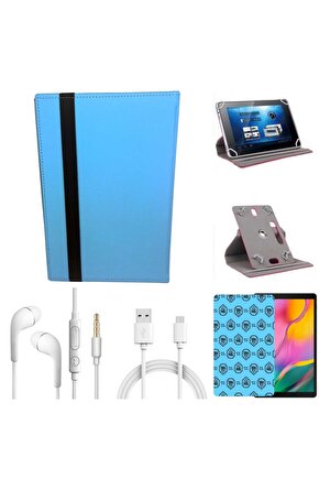 Polypad D10 10.1 Nano Cam+üniversal Tablet Kılıfı+kulaklık+şarj Kablosu Seti