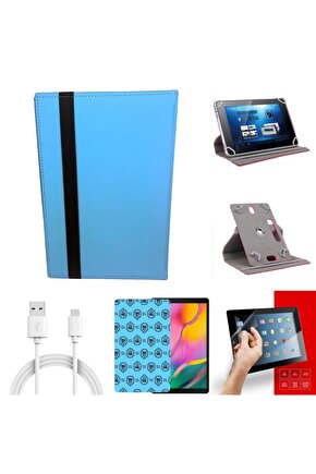 Technopc Ultrapad Up10.z46lwp Uyumlu 10.1 Hd Nano Cam+üniversal Tablet Kılıfı+sarj Kablosu Seti