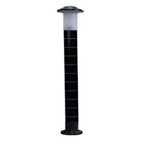 Zerpa 13503 Mantar Bollard Direk Siyah E27