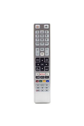 Toshıba Ct-8054 Netflıx Tuşlu Beyaz Lcdled Tv Kumanda