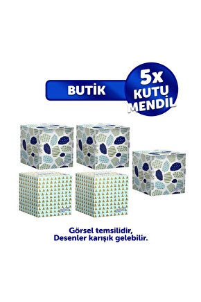 ® Butik Kutu Mendil 5li