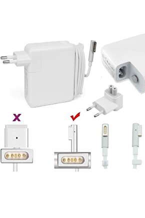 18.5 Volt 4,6 Amper Apple Uyumlu Mac Macbook Adaptör L Tipi Mac Safe 1