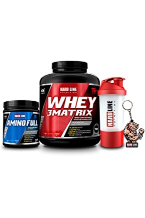 Whey 3matrix - 2300 gr Çikolata Amino Full 300 Tablet Shaker Anahtarlık