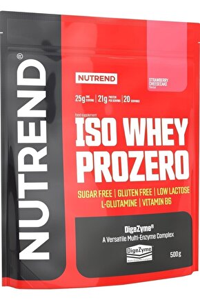 Iso Whey Pro Zero 500 Gr Strawberry - Cheesecake Aroma