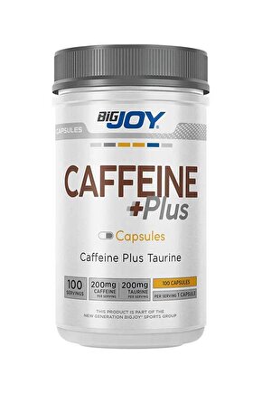 Caffeine Plus Kafein Taurine 100 Kapsül 100 Servis Güç Ve Performans