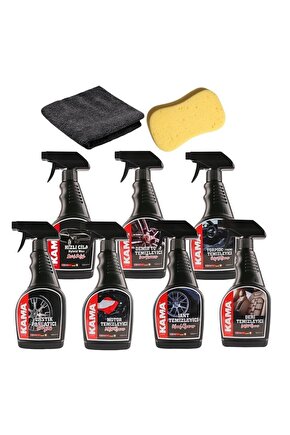 Araç Bakım Seti (Kampanyalı Black Paket) 7li Set