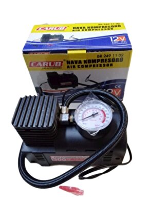 Çakmaklık Girişli Hava Kompresörü 12v 300 Psi Lastik Şişirici Pompa