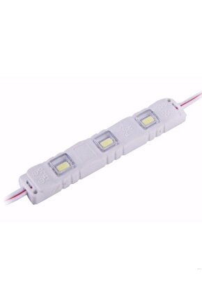 20 Adet 3lü Enjeksiyon Kasa Modül Led 12V, Arkası Yapışkanlı 12 Volt 3lü 5630 LED - Beyaz