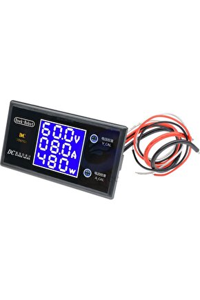 Dc 0-100V 10A Digital Voltmetre Ampermetre ve Wattmetre Deekrobot 0-1000W Mavi LCD