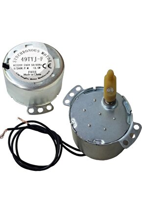 49tyj- F 220v 1240rpm Kuluçka Makinesi Viyol Çevirme Motoru 1240 Rpm- Ac220v-240v