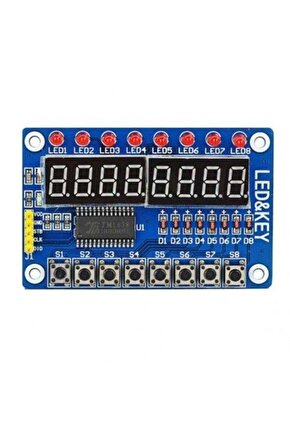 Tm1638 Modülü Anahtar Ekran Avr Arduino 8-bit Dijital Led