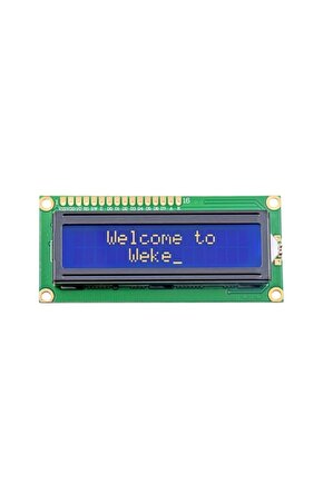 16x2 Arduino Mavi Aydınlatmalı Lcd Ekran Raspberry Pıc 2 X16