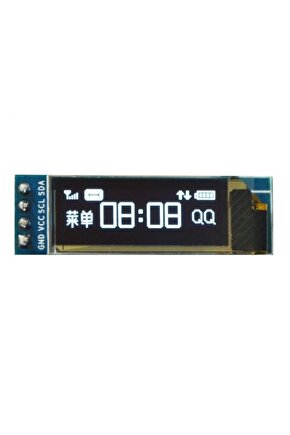 128x32 Oled Lcd Ekran 0.91 Inch Ssd1306 (arduino Uyumlu) - Beyaz