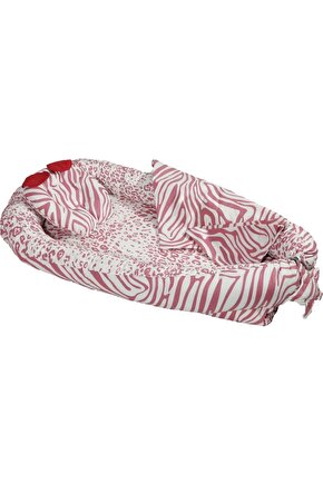 %100 Pamuklu Zebra Kumaş Babynest I-babynest Anne Yanı Bebek Yatağı