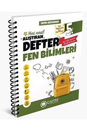 Çanta Yayınları 5.sınıf Fen Bilimleri Okula Yardımcı Alıştıran Defter