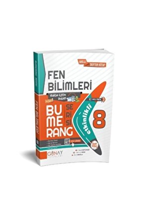 Günay Yayınları 8. Sınıf Bumerang Fen Bilimleri Akıllı Defter