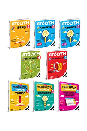 ARI YAYINCILIK 4.SINIF ATÖLYEM SET (8 KİTAP) YENİ