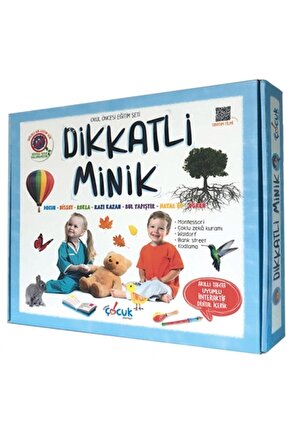 3 Yaş Dikkatli Minik Okul Öncesi Eğitim Seti - Kolektif -