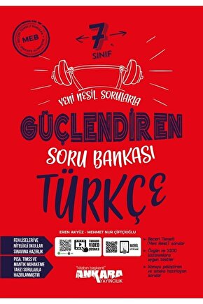 7. Sınıf Türkçe Güçlendiren Soru Bankası  Kolektif  Ankara Yayıncılık  9786256442566