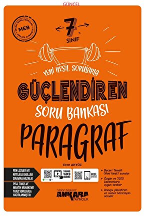 Güncel 7.Sınıf Paragraf Yeni Nesil Sorularla Güçlendiren Soru Bankası