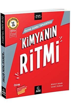 TYT ÖSYM Soru Tipleriyle Kimyanın Ritmi  Dilek Karakuş  Arı Yayıncılık  9786052330791