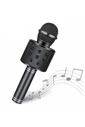 ŞARJLI KABLOSUZ KARAOKE MİKROFON BLUETOOTH HOPARLÖR SES DEĞİŞTİRME ÖZELLİKLİ SD KART USB GİRİŞLİ