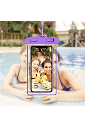 SU GEÇİRMEZ TELEFON KILIFI HAVUZ DENİZ YAĞMUR DA KULLANIM BOYUN ASKI İPLİ WATERPROOF PHONE CASE