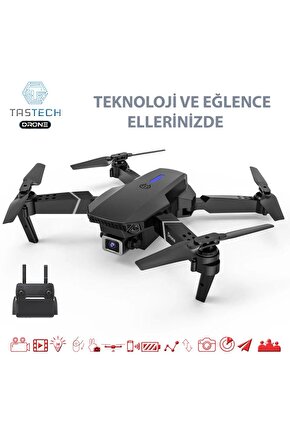 Çift Kameralı Drone Led Işıklı Wifi App Ve Uzaktan Kumanda Kontrollü Quadcopter Katlanabilir Şarjlı