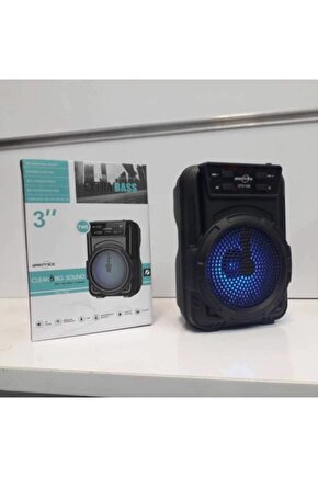 Işıklı Bluetooth Hoparlör Fmusbsd Kart Kablosuz Speaker Ses Bombası