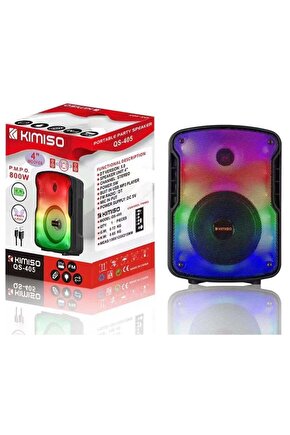 Bluetooth Hoparlör Led Işıklı Sd Kart Usb Fm Radyo