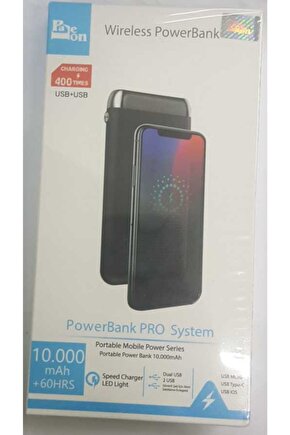 10000 Mah Kablosuz Powerbank Taşınabilir Şarj Aleti Çift Usb Çıkışlı Wp11