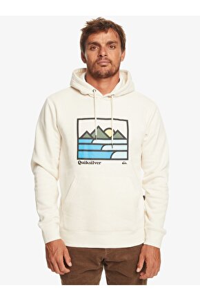 LANDSCAPE LINES HOODIE Bej Erkek Sweatshirt