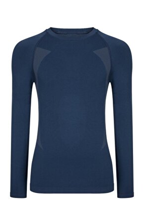 Erkek Lacivert Extreme Polipropilen Seamless Termal Sweatshirt (hzt14020-lcv)