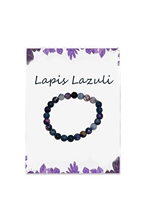 Parlak Lapis Lazuli Doğal Taş Bileklik