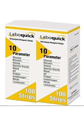 Laboquick İdrar Analiz Stribi ( 10 PARAMETRE-100 Test )