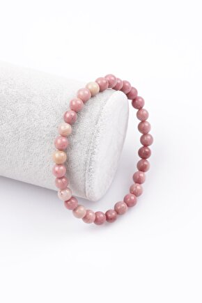 Pembe Jasper Bileklik 8 mm