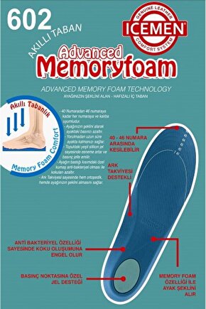 Advanced Memory Foam Akıllı Tabanlık 40-42 Numara Ayak