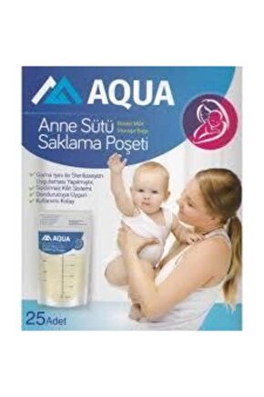 Anne Sütü Saklama Poşeti 25 Li(100 Adet )4 Paket