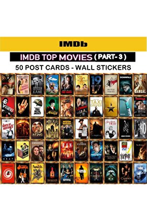 Altın Filmler - Golden Movies - IMDB Top Movies Post Cards - Wall Sticker Part 3 Poster