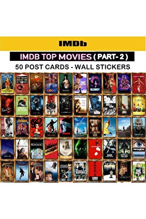 Altın Filmler - Golden Movies - IMDB Top Movies Post Cards - Wall Sticker Part 2 Poster