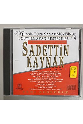 Klasik Türk Sanat Müziğinde Unutulmayan Besteciler Sadettin Kaynak Cd