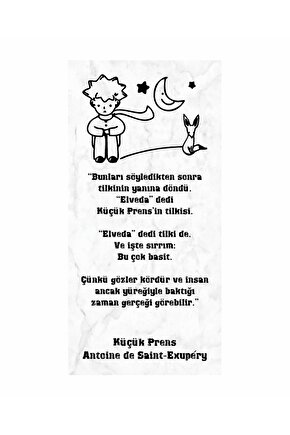 küçük prens kitaptan bir bölüm ev dekorasyon tablo mini retro ahşap poster