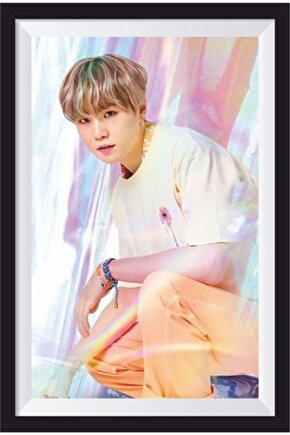 K-pop Bts Çerçeve Görünümlü Ahşap Poster-18